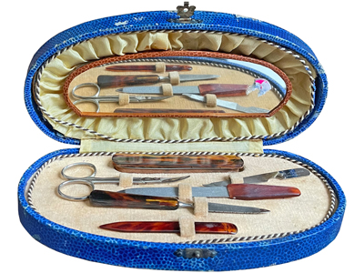 1950s Vanity Manicure Set Props, Prop Hire