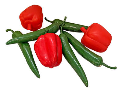 Replica Chillies and Peppers Props, Prop Hire