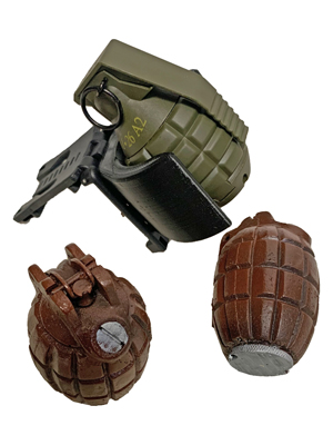 Hand Grenades Props, Prop Hire