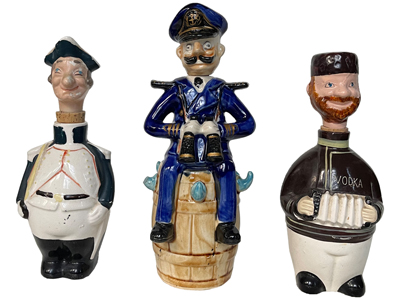 Character Decanters Props, Prop Hire