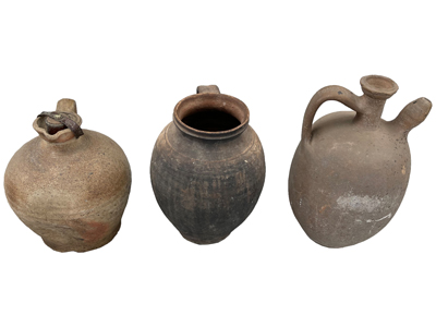 Ancient Clay Pourer Jug Decanters Props, Prop Hire