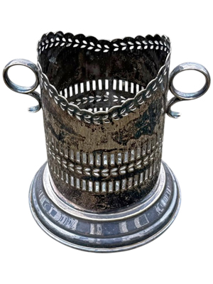 Silver Plated Wine Bottle Holders Props, Prop Hire